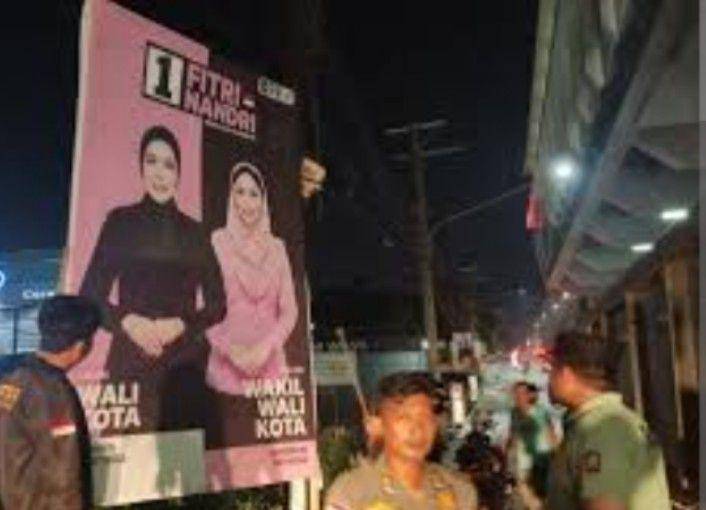 Pencopotan APK Bacawako Palembang (Dok. Satpol PP Palembang)