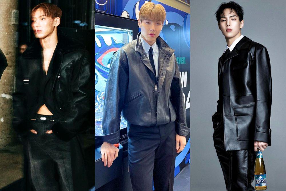 7 Ide Padu Padan Outfit Leather ala Shownu MONSTA X, Chic dan Manly!
