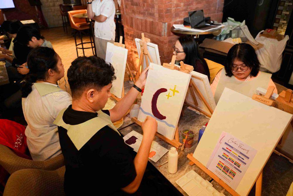 Potret partisipan di Art Therapy Google Workshop, 30 Oktober 2024. (Dok. Google)