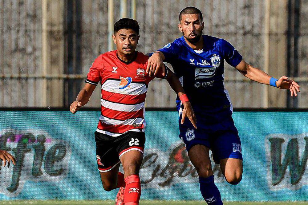 PSIS Semarang dalam laga menghadapi Madura United pada pekan ke-9 Liga 1 Indonesia 2024/2025. (instagram.com/maduraunited.fc)