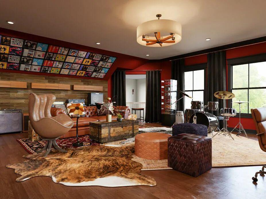 10 Inspirasi Desain Music Room di Rumah, Maksimalkan Hobi Bermusik!