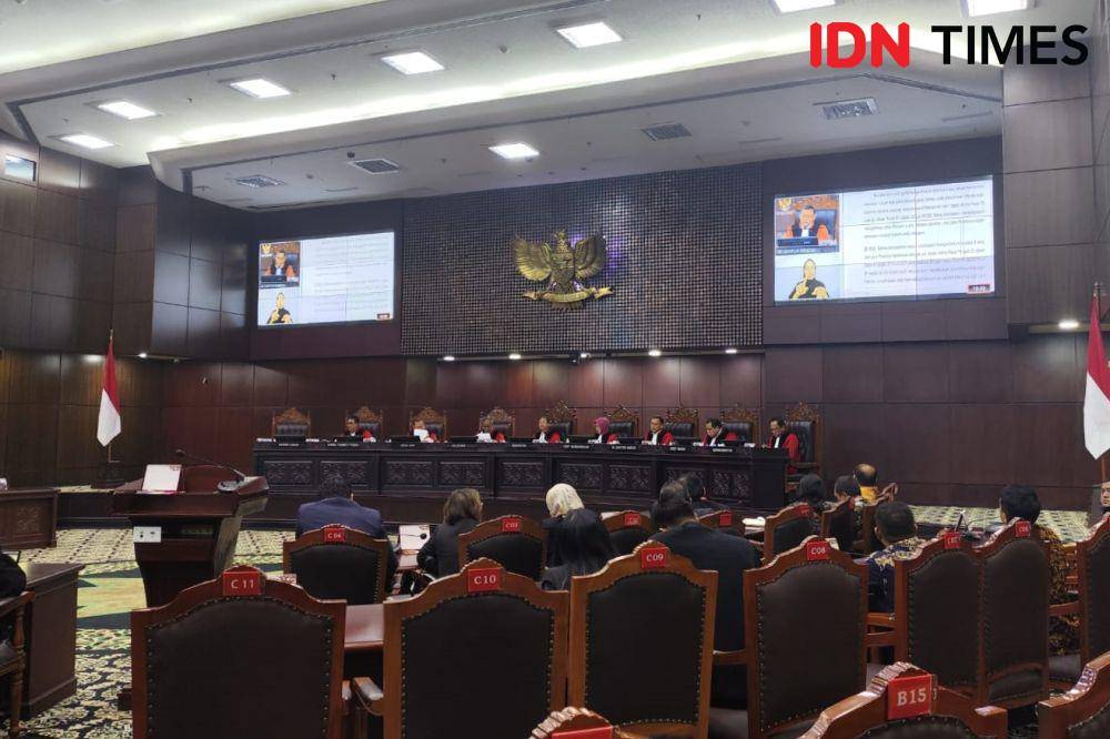 Pembacaan Putusan MK terkait gugatan UU Ciptaker (31/10/2024) (IDN Times/Yosafat Diva Bayu Wisesa)