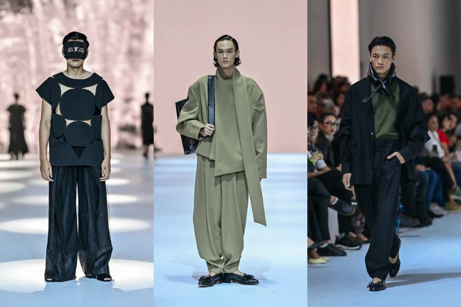 Koleksi Jan Sober dan Asha dalam show Crafted In Style yang dipersembahkan oleh MAZDA di JFW 2025. 21 Oktober 2024. (Jakarta Fashion Week / Dandy Hendrata)