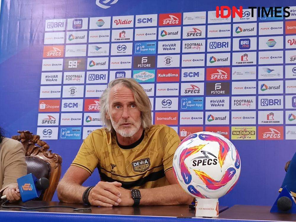 Jan Olde Riekerink tak segan memuji Borneo FC sebagai salah satu tim top. (IDN Times/Erik)