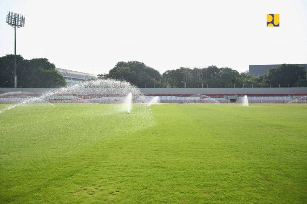 Tinjauan Kementrian PU ke Stadion Bumi Sriwijaya Palembang (Dok. Kementrian PU)