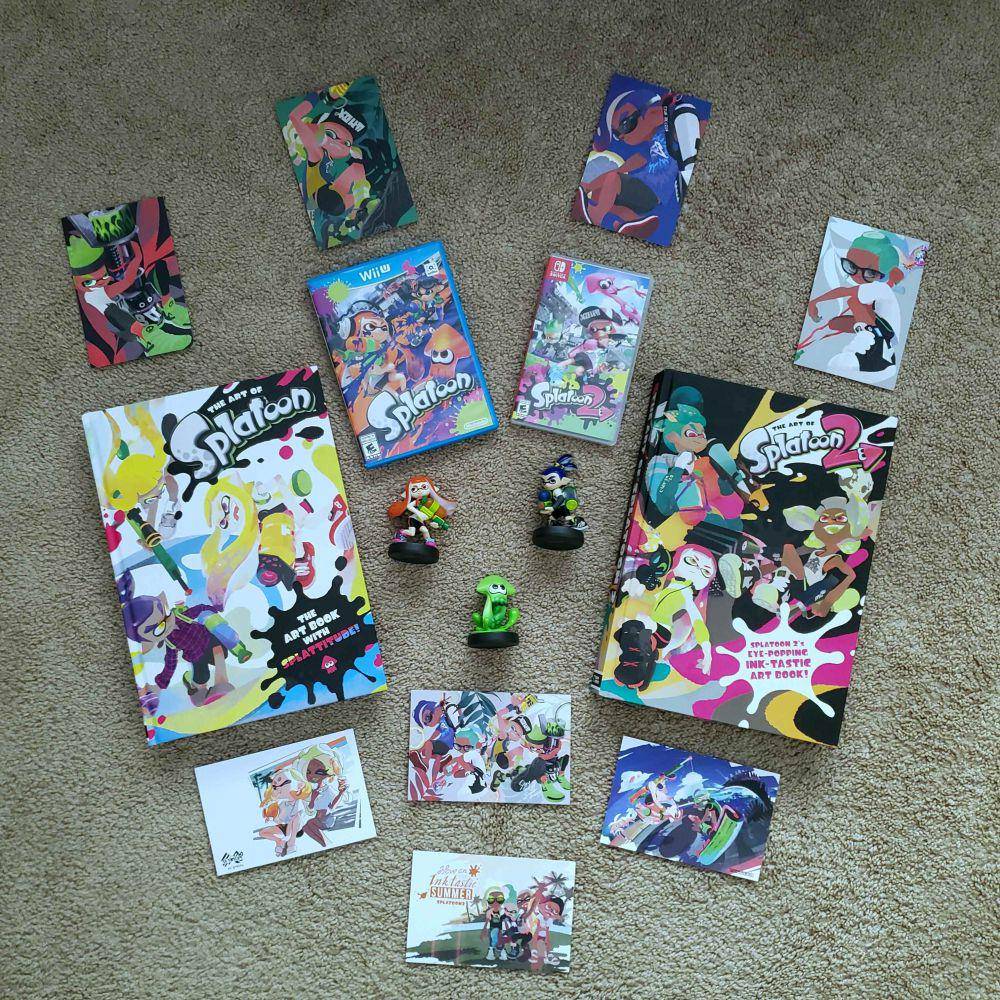 potret koleksi bertema Splatoon (reddit.com/user/AMT_ZX)