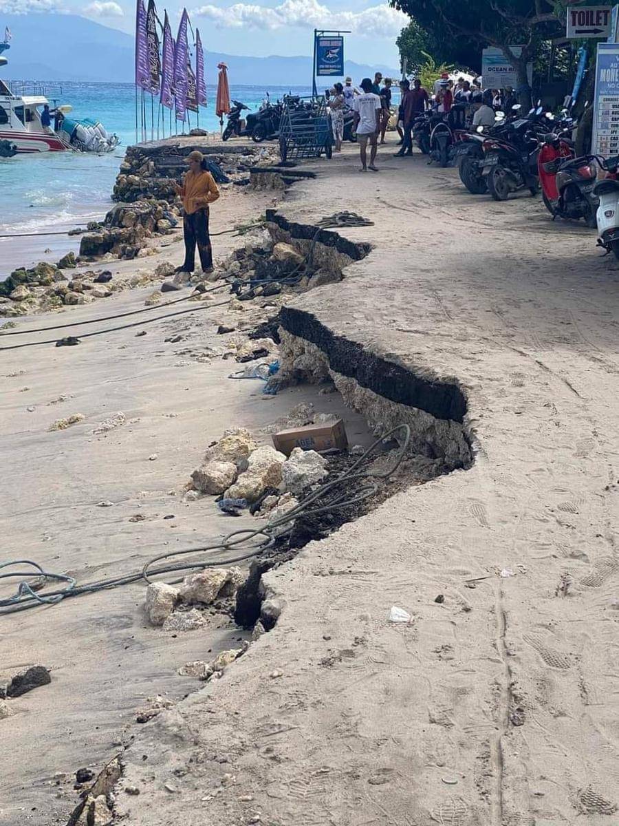 Kondisi infrastuktur di Nusa Penida. (Dok. IDN Times/istimewa)
