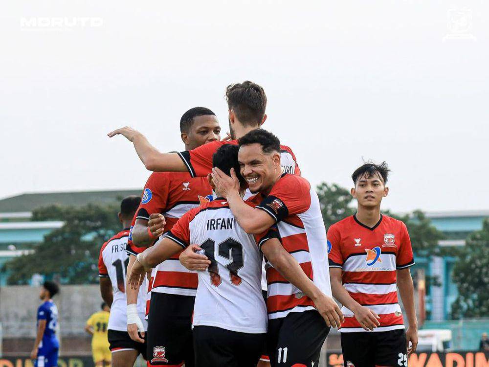 Madura United FC meraih kemenangan atas PSIS Semarang Liga 1 2024/2025. (instagram.com/maduraunited.fc)