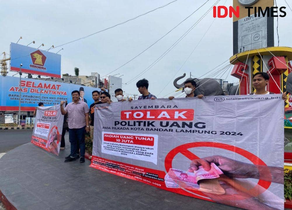 Sayembara Tolak Politik Uang di Bandar Lampung, Hadiah Rp10 Juta!