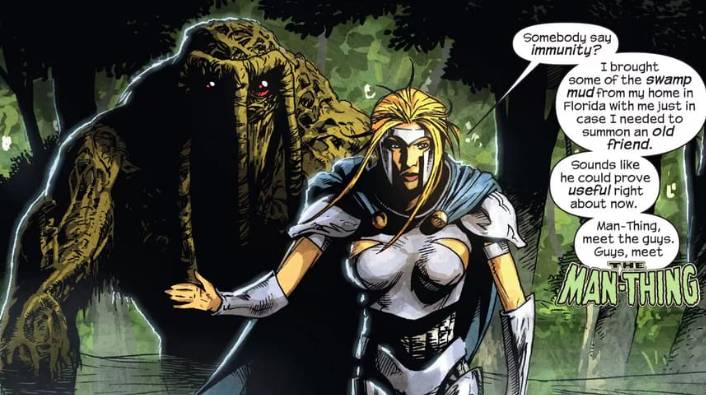 Jennifer Kale dan Man-Thing di versi komik (dok. Marvel Comics)