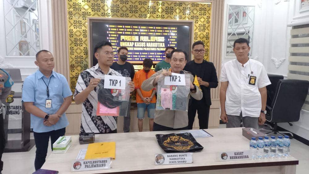 Polisi Tangkap Pengedar Narkoba Jaringan Riau dan Sabu 1 Kg