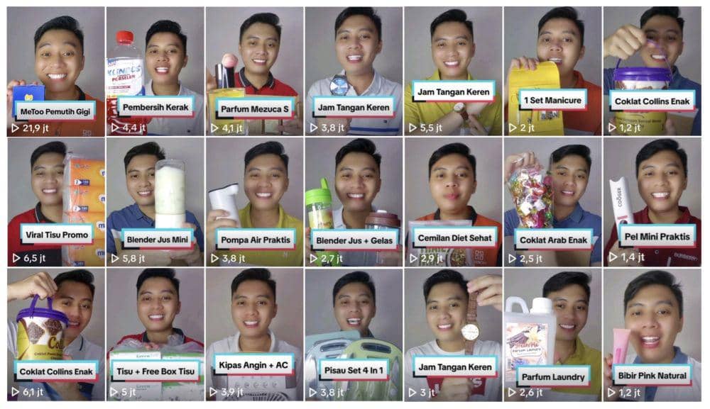 Konten video TikTok ala Devi Aljunaidi (Dok.Istimewa)