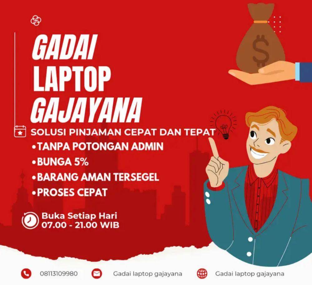 Pamflet gadai di Gajayana. (Facebook.com/Gadai Gajayana)