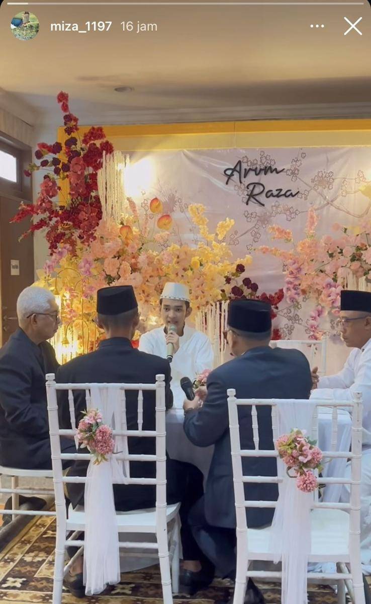 potret pernikahan Raza eks Super7 dan Arum Novia (Instagram.com/miza_1197)