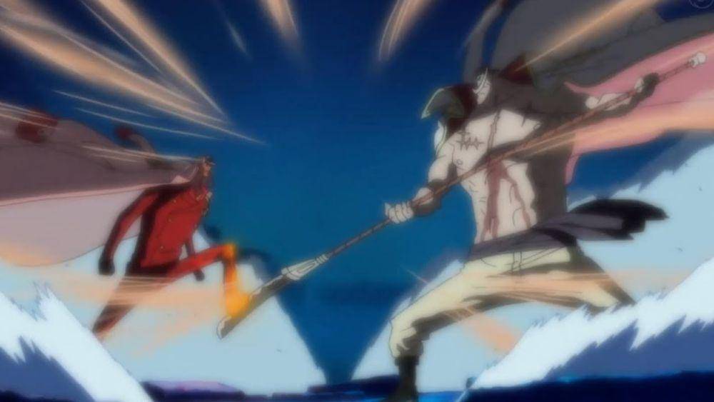 Shirohige vs. Akainu (dok. Toei Animation/One Piece)