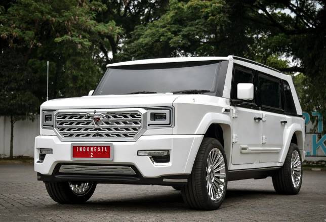 Ilustrasi mobil Maung seri MV3 Garuda Limousine (Instagram/pt_pindad)