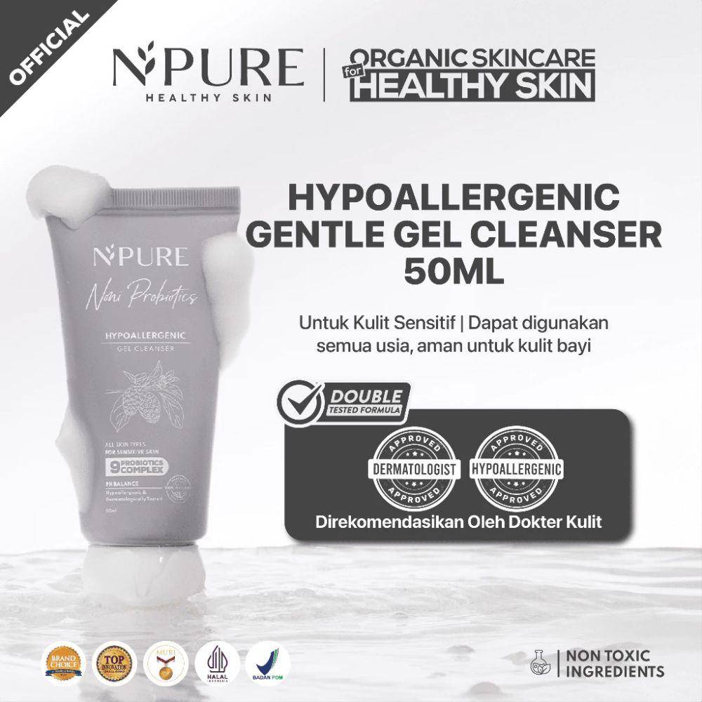 NPURE Noni Probiotics "Cleanse Me Softly" Gel Cleanser (Shopee.co.id/Npure Official Shop)