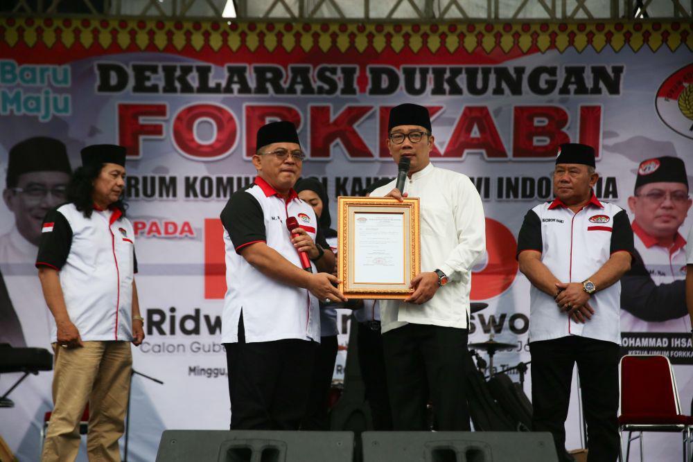 Forkkabi Dukung RIDO, Ridwan Kamil-Suswono Jadi Dewan Kehormatan