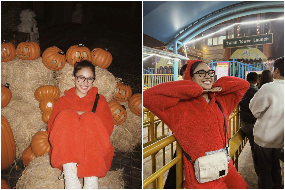 9 Potret Yasmin Napper Rayakan Halloween di Xi'An jadi Teletubbies!
