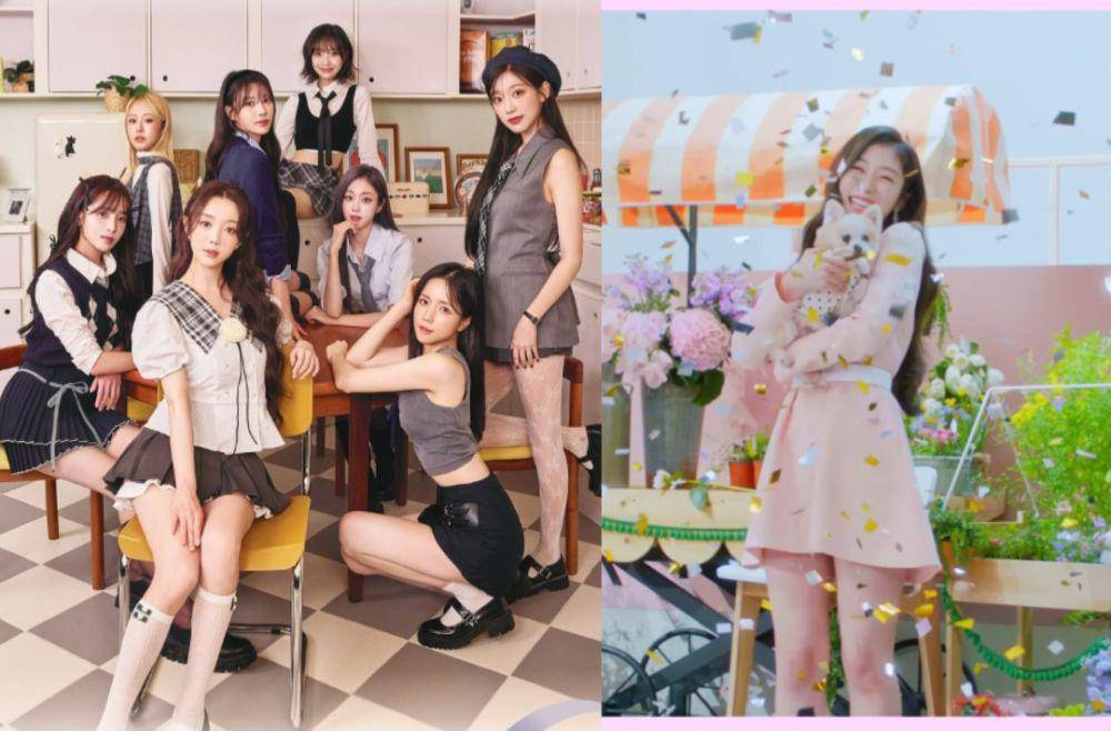 Lovelyz dan anjing bernama Candy (instagram.com/official_lvlz8_ | youtube.com/1theK (원더케이))