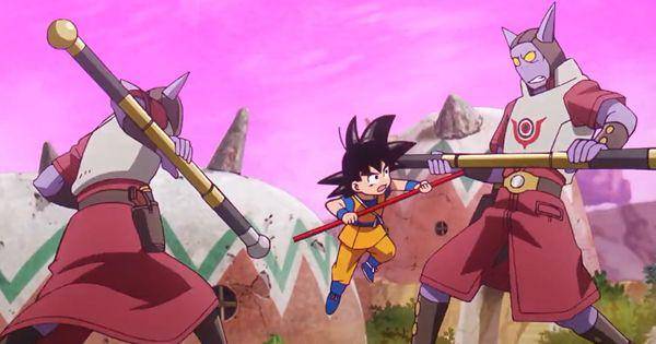Goku melawan polisi militer( Dok. Toei / Dragon Ball Daima )