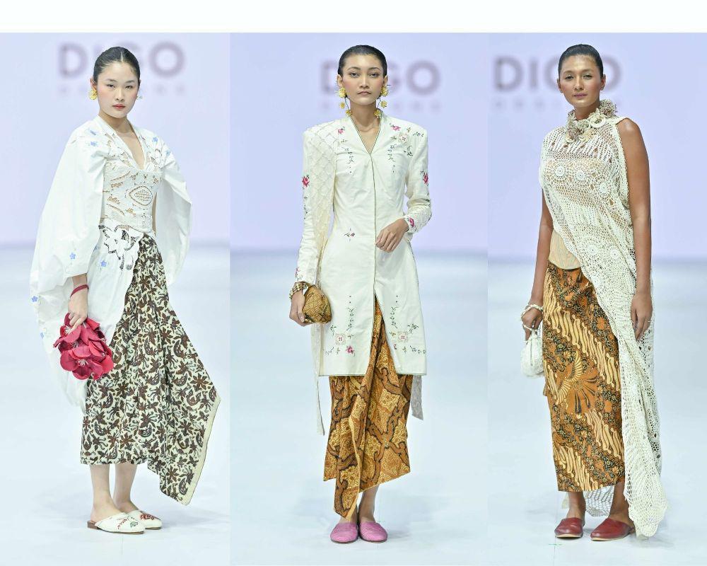 12 Koleksi Gaya Etnik Modern Digo Design, Vintage dengan Jarik