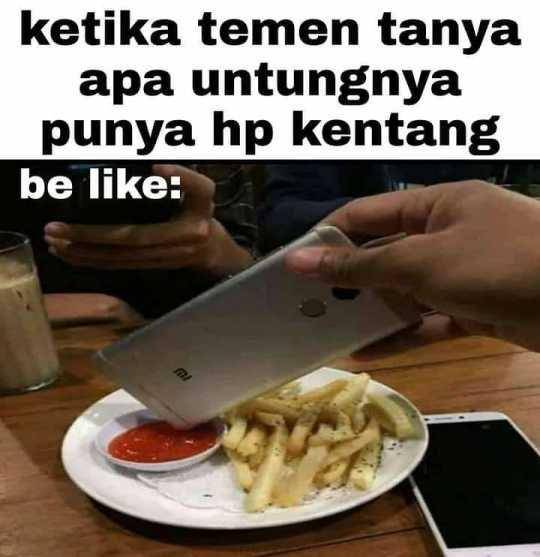 meme derita punya HP kentang (facebook.com/CocoFun_Indonesia_Official)