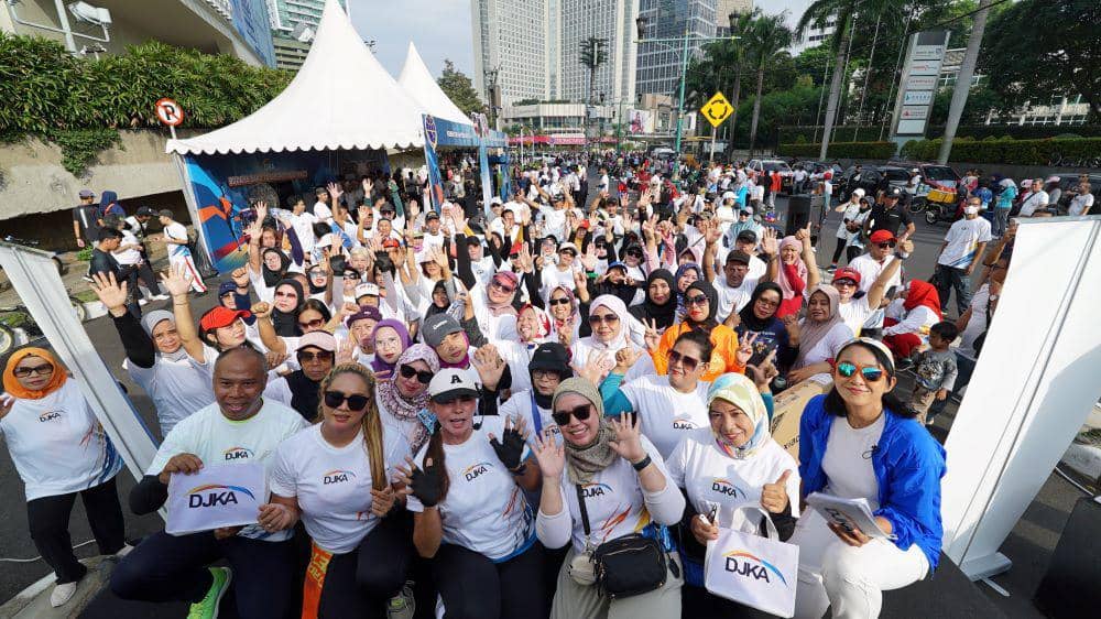 DJKA menyelenggarakan kegiatan edukasi dan sosialisasi kepada masyarakat pada pelaksanaan Car Free Day di kawasan Sudirman, Jakarta Pusat, Minggu (3/11/2024). (Dok. DJKA).