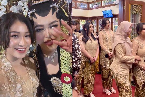 7 Potret Shani Eks JKT48 Jadi Bridesmaid Sahabat, Anggun Berkebaya