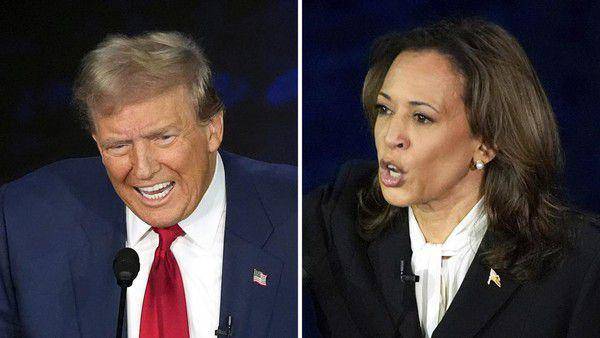 Foto: Donald Trump dan Kamala Haris