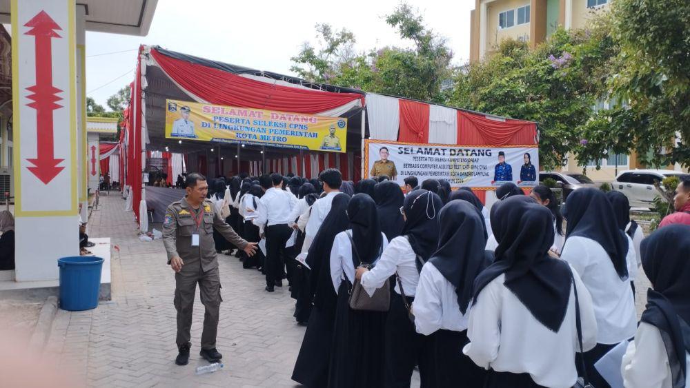 Ratusan Peserta Ikuti Tes SKD CPNS Pemkot Balam