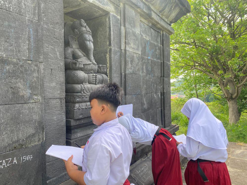 Candi Tugu Jadi Tempat Belajar P5 yang Asyik buat Siswa SD Semarang