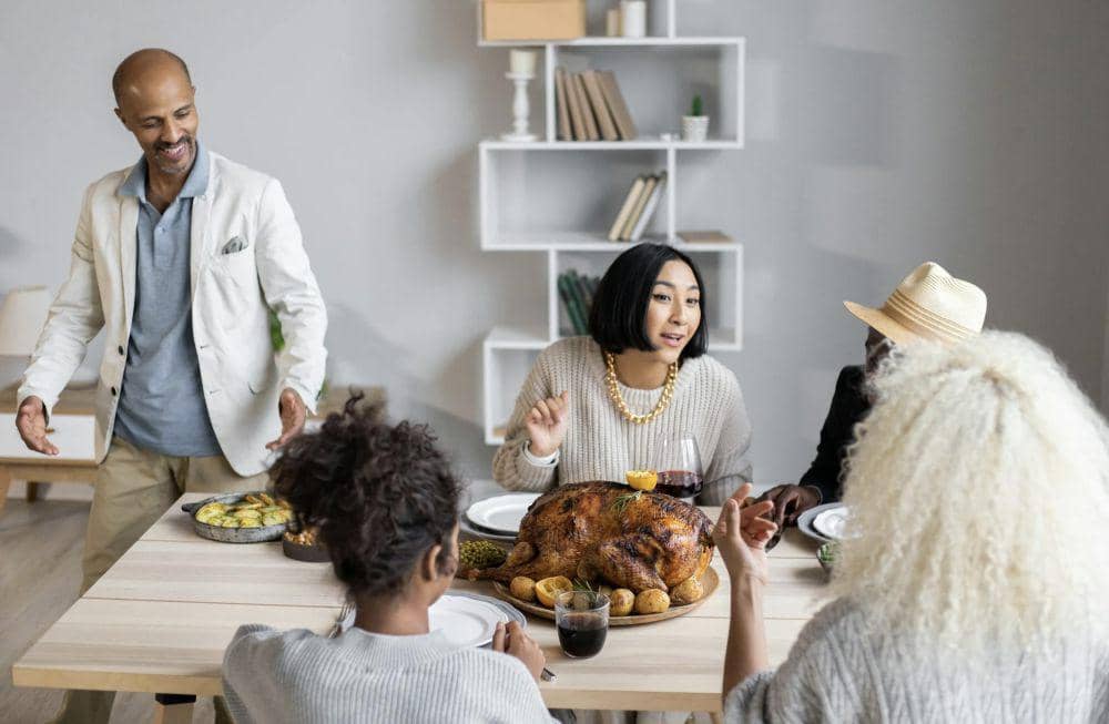 ilustrasi kumpul dengan keluarga