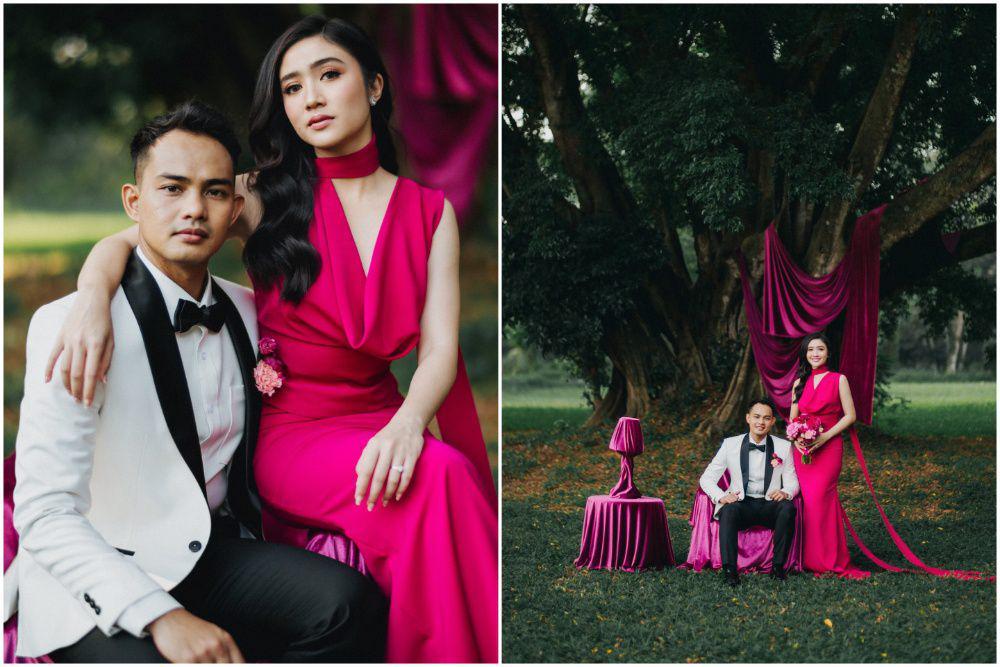 7 Foto Prewedding Febby Rastanty dan Dio di Hutan KM5, Elegan!