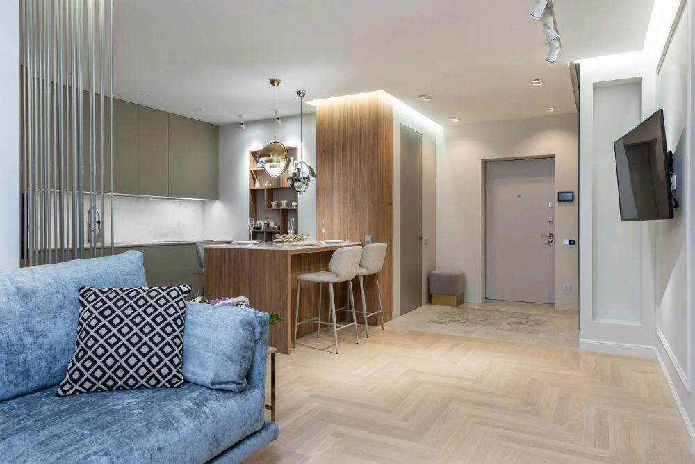 inspirasi penerapan lantai vinyl pada area dapur (pexels.com/Max Vakhtbovycn)