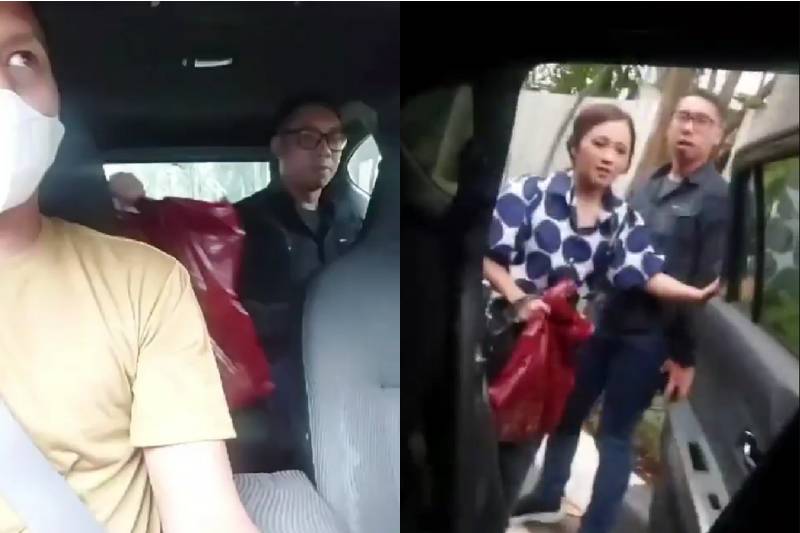 Sopir taksi online diduga dipukul oleh anggota Polda Maluku. (x.com/neVerAl0nely)
