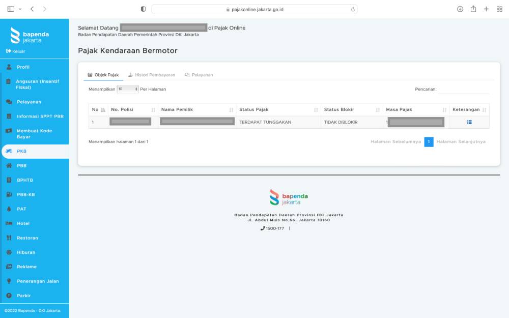 Cara melapor jual kendaraan lewat aplikasi pajak online. (dok. Bapenda)