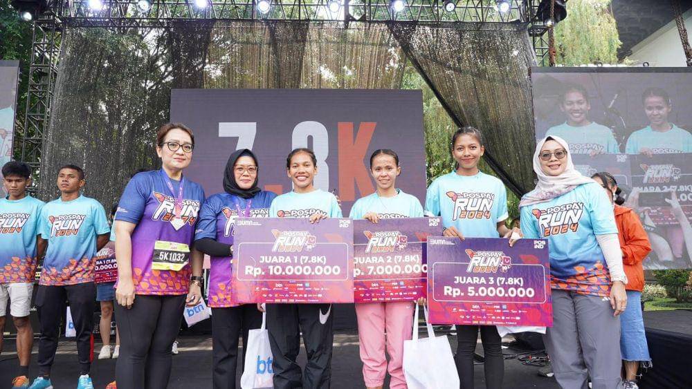 PT Pos Indonesia (Persero) sukses menyelenggarakan Pospay Run 2024 di Kota Bandung, Jawa Barat, pada Minggu, (3/11). (dok. Pos Indonesia)