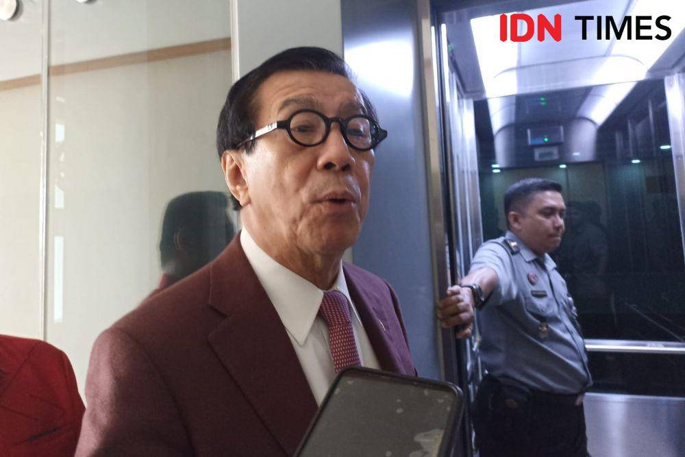 Anggota Komisi XIII DPR RI Yasonna Laoly minta pemerintah tak kejar tayang bahas undang-undang. (IDN Times/Amir Faisol)