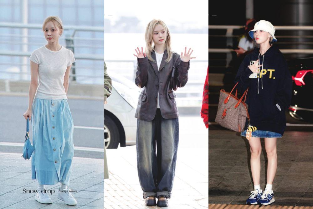 9 Inspirasi Gaya Kasual Minimalis ala Winter aespa