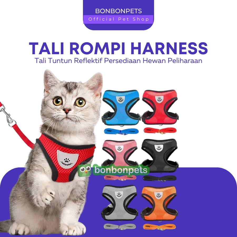 Harness kucing (tokopedia.com/bonbonpets)