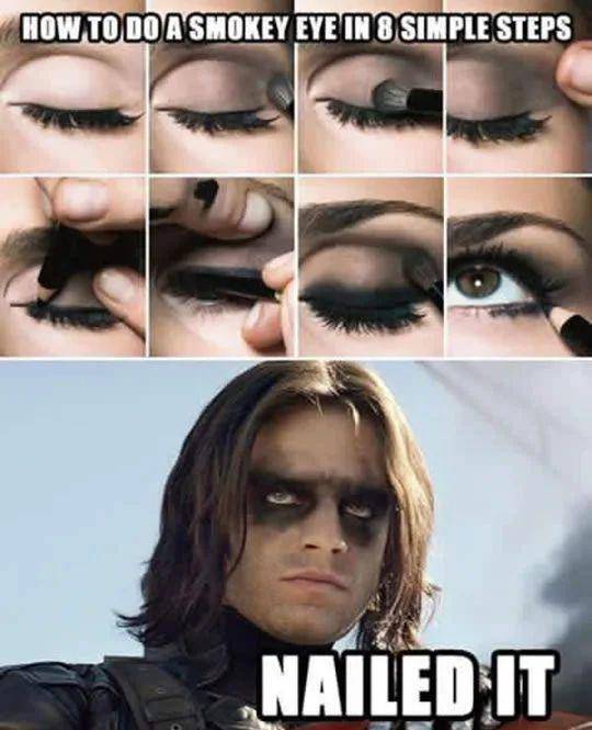 Meme makeup (9gag.com/brrr_krrrg)
