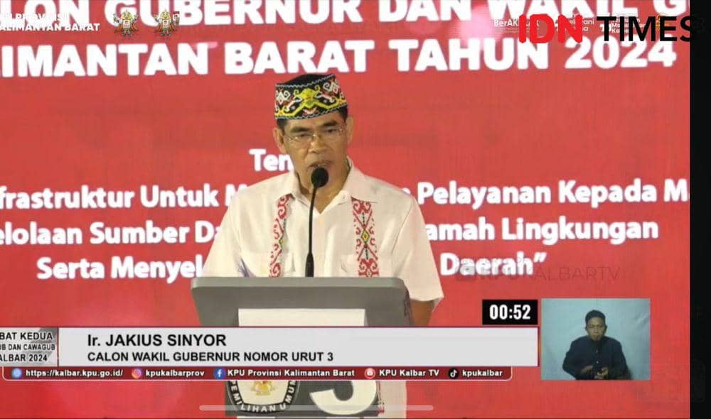 Calon Wakil Gubernur Kalbar nomor urut 3, Jakius Sinyor. (IDN Times/istimewa).