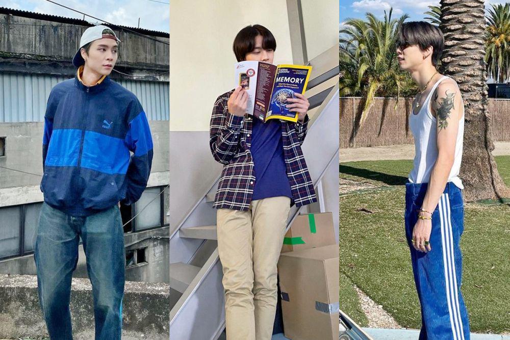 7 Ide Padu Padan Outfit Nuansa Biru ala Johnny NCT, Fresh dan Modis!