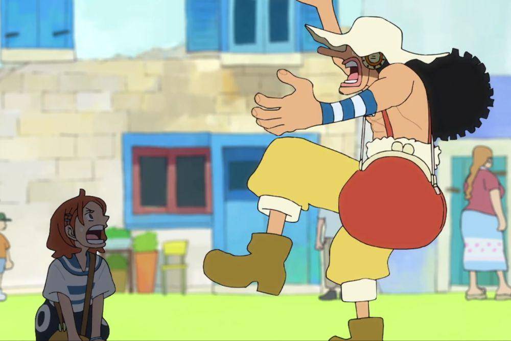 Pertemuan tidak disengaja Usop dan Gadis berambut oranye (dok. Toei Animation/ one piece fan letter)