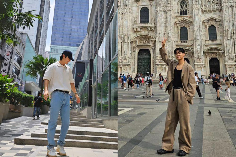 7 Inspirasi Outfit Traveling ala Kang Min Hyuk CNBLUE, Tampil Stylish!