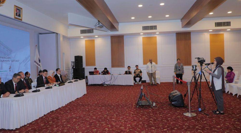 Konferensi pers BPOM terkait penarikan produk latiao (Dok. BPOM)