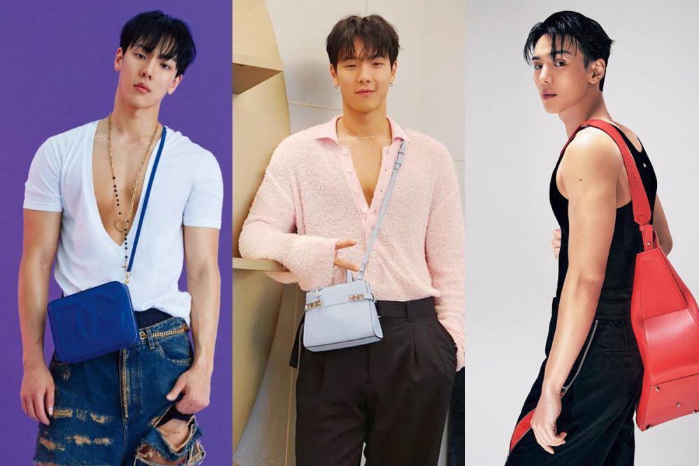 7 Ide Outfit Pakai Ragam Jenis Tas ala Shownu MONSTA X, Super Classy!