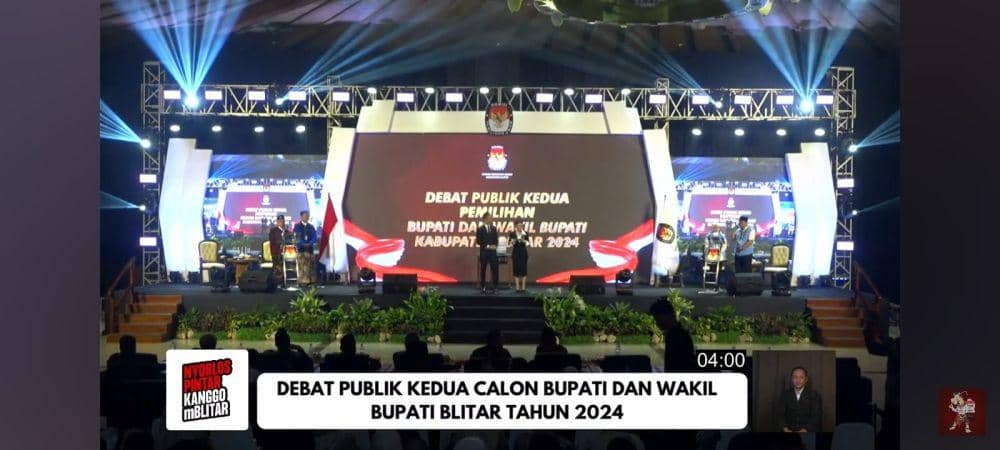 KPU Kabupaten Blitar Resmi Tiadakan Debat Publik Ketiga
