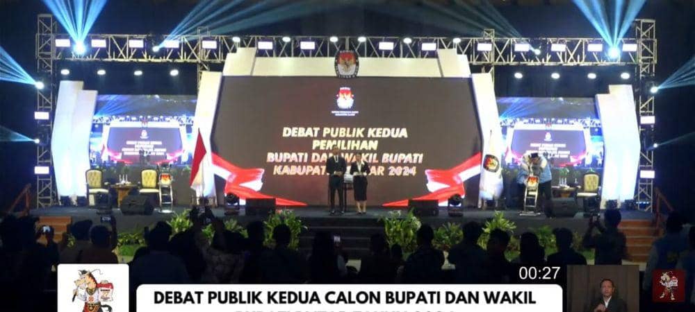 Pelaksanaan debat publk kedua KPU Kabupaten Blitar. IDN Times/ istimewa